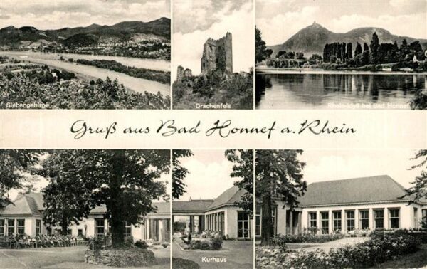 Bad Honnef Panorama Siebengebirge Drachenfels Burg