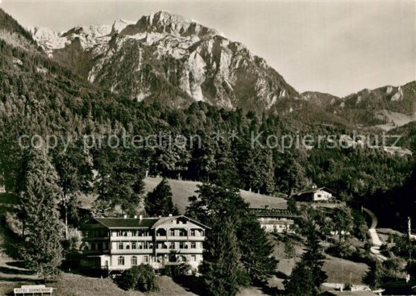 Berchtesgaden Hotel Sonnenhof mit Hohen Brett Berchte