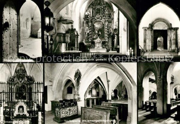 Frauenwoerth Chiemsee Münster Innenansichten Kapelle Romanisc
