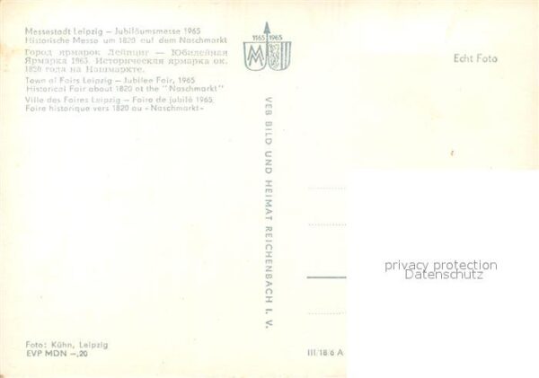 Leipzig Jubiläumsmesse Historische Messe Naschm – Bild 2