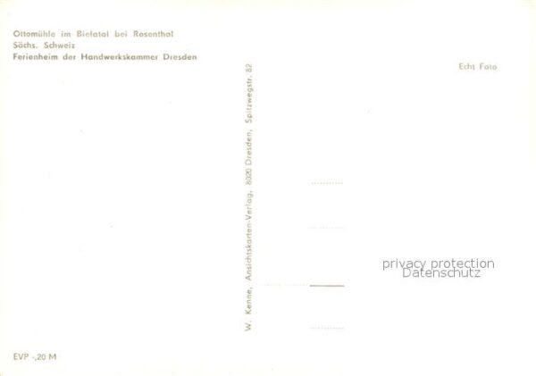 Rosenthal-Bielatal Ottomühle Ferienheim der Handswerkskamm – Bild 2