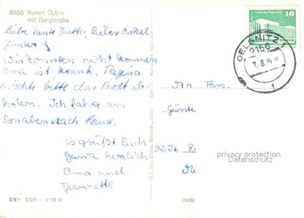 Oybin Ortsmotiv mit Bergkirche Birken – Bild 2