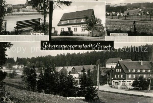 Johanngeorgenstadt Blick zur Post Neustadt Grenzland Baude