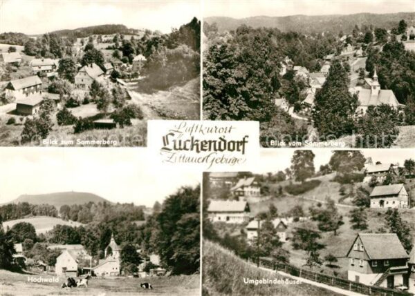 Lueckendorf Panorama Sommerberg Umgebindehäuser Hoc
