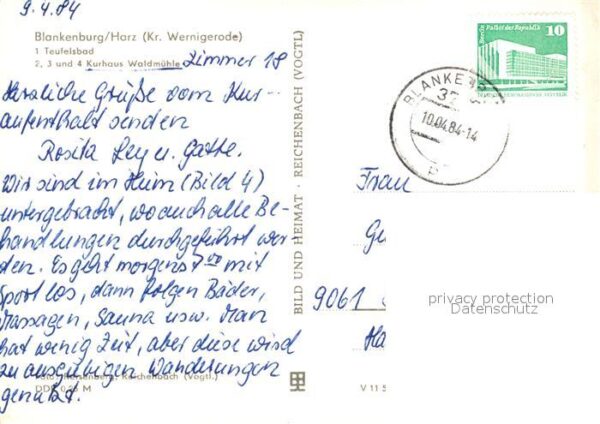 Blankenburg Harz Teufelsbad Kurhaus Waldmühle Landschaft – Bild 2