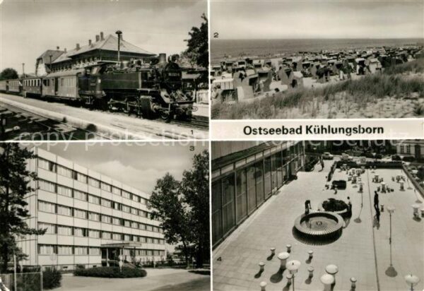 Kuehlungsborn Ostseebad Molli Inselbahn Dampflokomotive FDGB Fe
