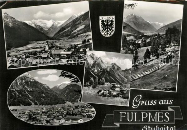 Fulpmes Tirol Gesamtansicht mit Alpenpanorama