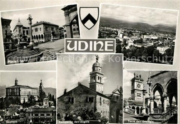 Udine Piazza Liberta Castello Campanilo dell