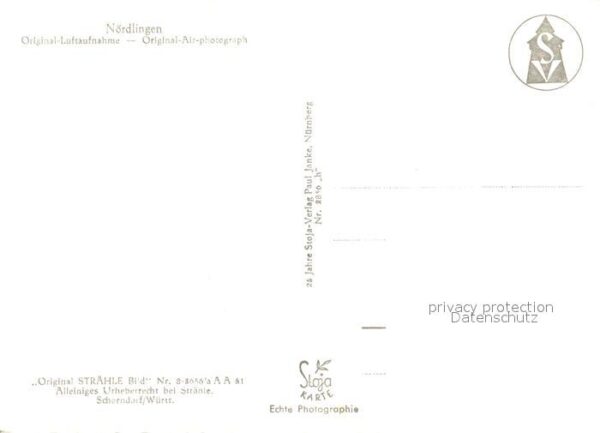 Noerdlingen Stadtzentrum Original Fliegeraufnahme S – Bild 2