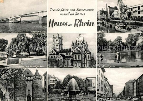 Neuss Rheinbrücke Eierdieb Skulptur Stadtgart