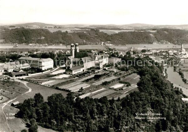 Vilshofen Donau Kloster Schweiklberg Fliegeraufnahme