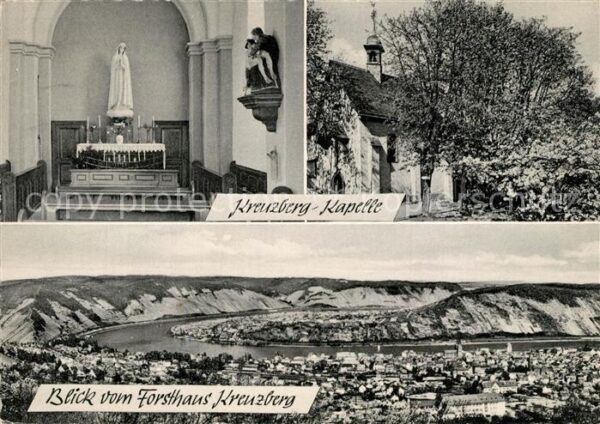 Boppard Rhein Kreuzberg Kapelle Panorama Blick vom Fo