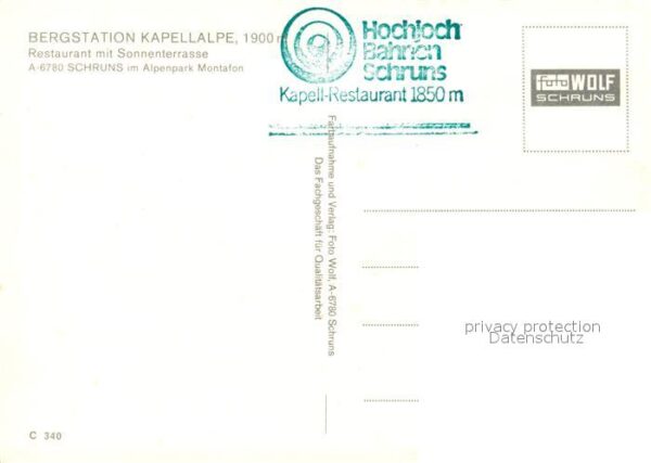 Schruns Vorarlberg Bergstation Kapellalpe Restaurant mit S – Bild 2