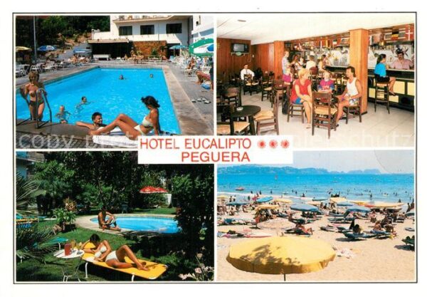 Peguera Mallorca Islas Baleares Hotel Eucalipto Restaurant Swimming Poo