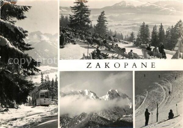 Zakopane Panorama Wintersportplatz Zahnradbahn S