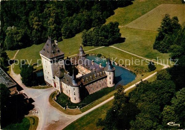 Hargimont Chateau vue aérienne