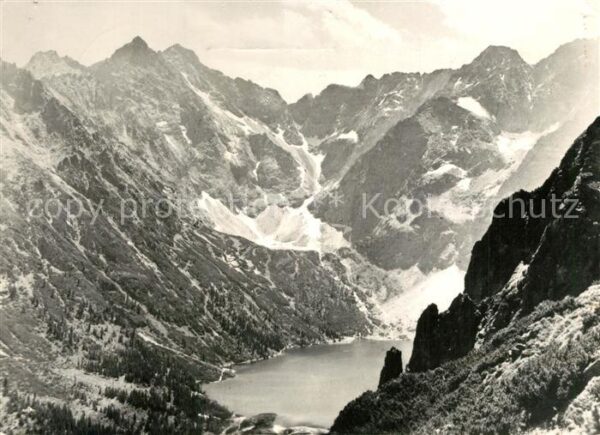 Tatry Vysoke Gebirge Kotlina Morskiego Oka Gebirgspanorama B