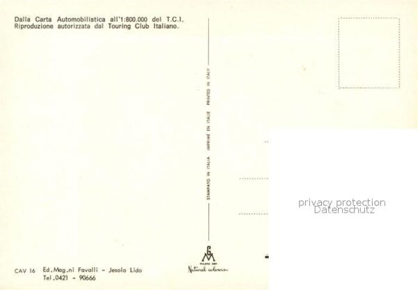 Cavallino Venezia Carta Automobilistica Strassenkarte Küs – Bild 2
