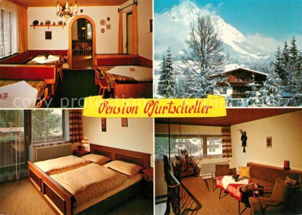 Ellmau Tirol Pension Pfurtscheller Winterpanorama Al