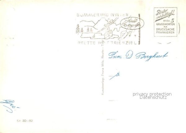 Reutte Tirol Seen der Region Ortsansicht mit Kirche – Bild 2
