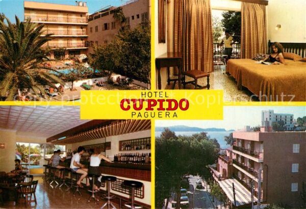Paguera Mallorca Islas Baleares Hotel Cupido Fremdenzimmer Bar Restaura