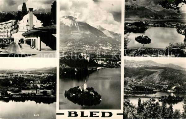 Bled Ortsmotiv Panorama Insel Berge