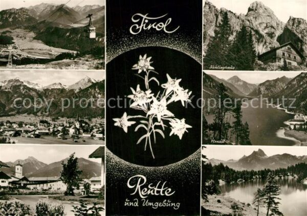 Reutte Tirol Seen der Region Bergbahn Säulinghaus Be