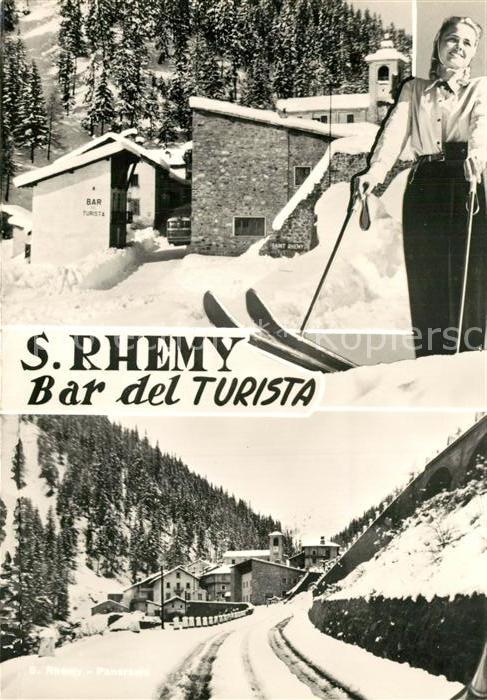 Saint-Rhémy-en-Bosses Bar del Turista Wintersportplatz Skifah
