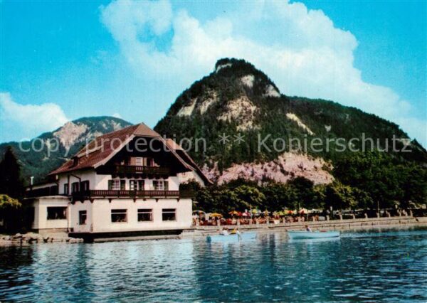 Fuschl See Salzkammergut Hotel Seerose mit Ellmaustein Ansicht v