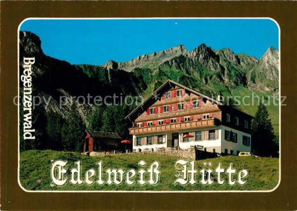 Au Bregenzerwald Edelweiss Hütte Alpengasthof Bregenzerw