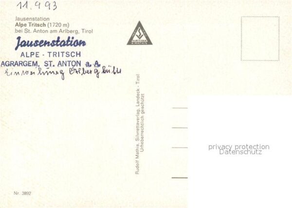 St Anton Arlberg Jausenstation Alpe Tritsch Almvieh Kühe – Bild 2