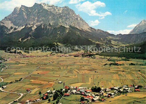 Lermoos Tirol Panorama mit Zugspitze Wettersteingebir