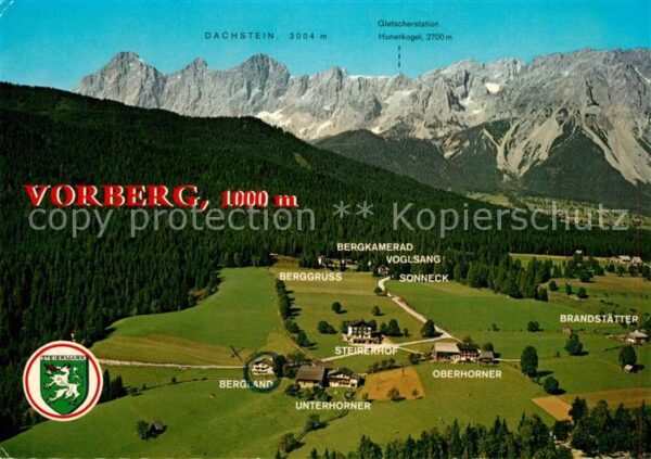 Vorberg Pichl Panorama Urlaubsgebiet Dachstein Tauern