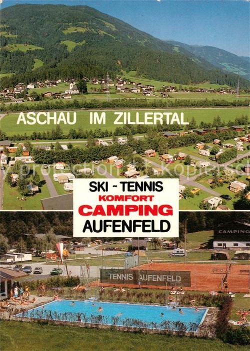 Aschau Zillertal Campingplatz Aufenfeld Freibad Tennispl