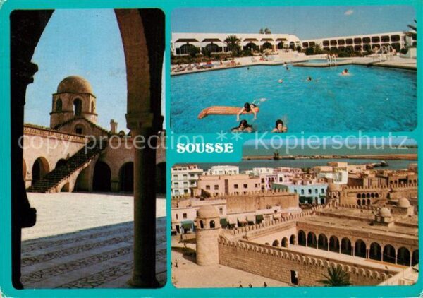 SOUSSE  Tunesie Hotel Hill Diar Swimming Pool Moschee