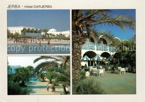 Jerba Hotel Darjerba Terrasse Palmen Strand