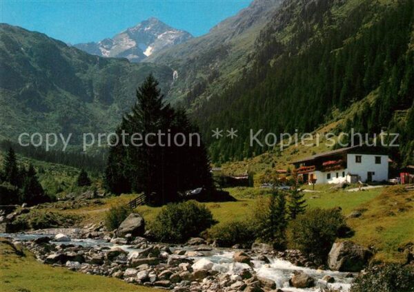 Gschnitz Tirol Laponesalm Bergbach Alpen