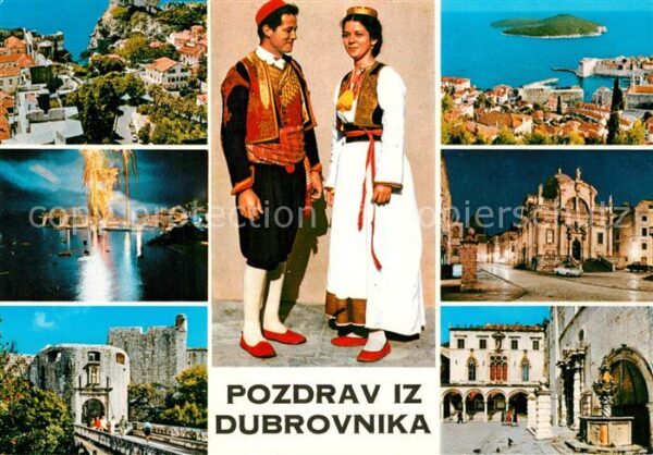 Dubrovnik Ragusa Altstadt Hafen Festung Trachten