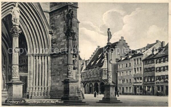 Freiburg Breisgau Münsterportal Kaufhaus