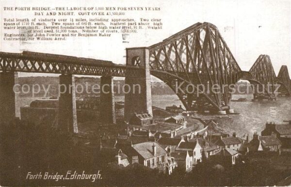 Edinburgh Scotland Forth Bridge