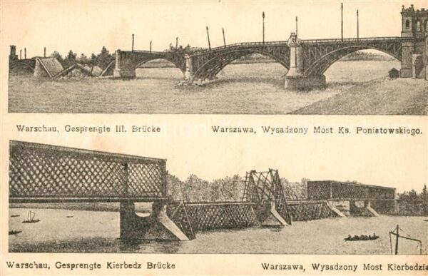 Warschau Masowien Gesprengte Brücken