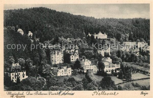 Marienbad Tschechien Boehmen Bellevue Viertel