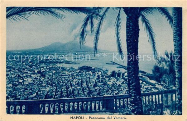 Napoli Neapel Panorama Vesuv
