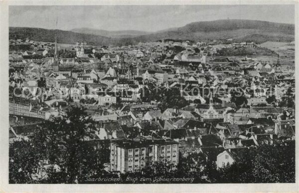 Saarbruecken Panorama vom Schwarzenberg