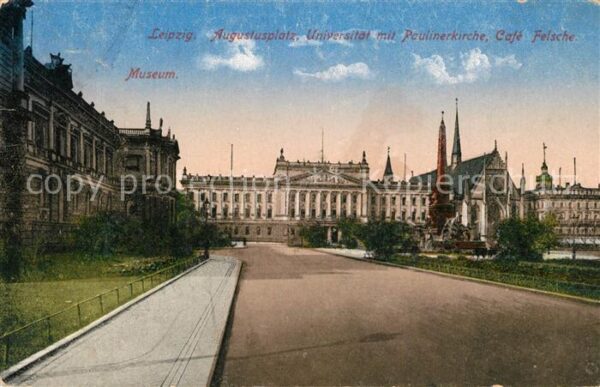 Leipzig Augustusplatz Universität Paulinerkirch