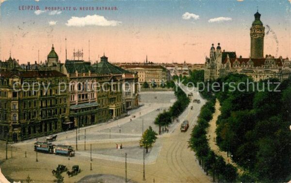 Leipzig Rossplatz Neues Rathaus