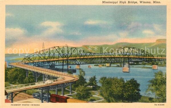 Winona Minnesota Mississippi High Bridge