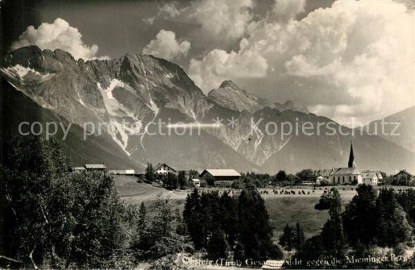 Obsteig Tirol Panorama Miemiminger Berge