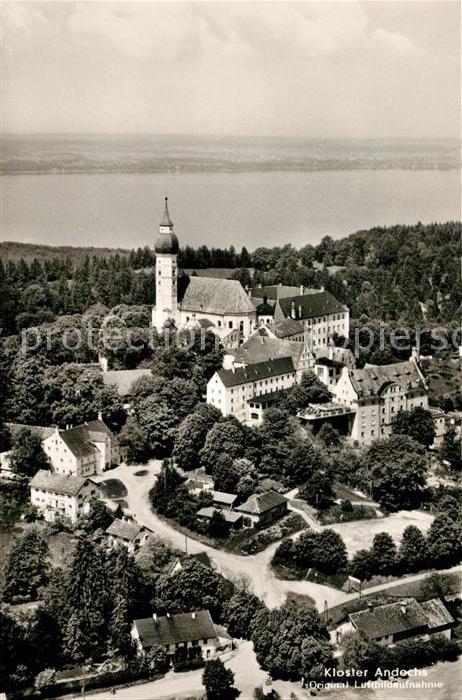 Andechs Fliegeraufnahme Rokokokirche