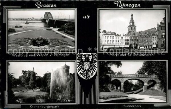 Nijmegen Marktplatz Wappen Hunnerpark Stevenstor